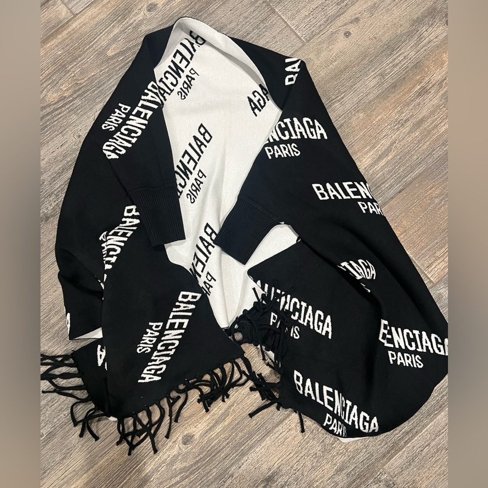 Balenciaga reversible wrap with sleeves